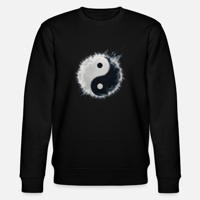 Yin Yang - Stanley/Stella Unisex Bio-Sweatshirt CHANGER  - Schwarz