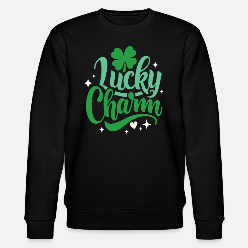 Porte-bonheur - Saint-Patrick - Irlande - Sweat bio CHANGER Stanley/Stella Unisexe - noir