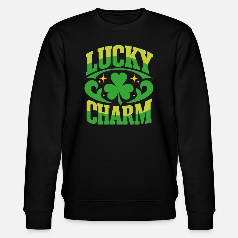 Porte-bonheur - Saint-Patrick - Irlande - Sweat bio CHANGER Stanley/Stella Unisexe - noir