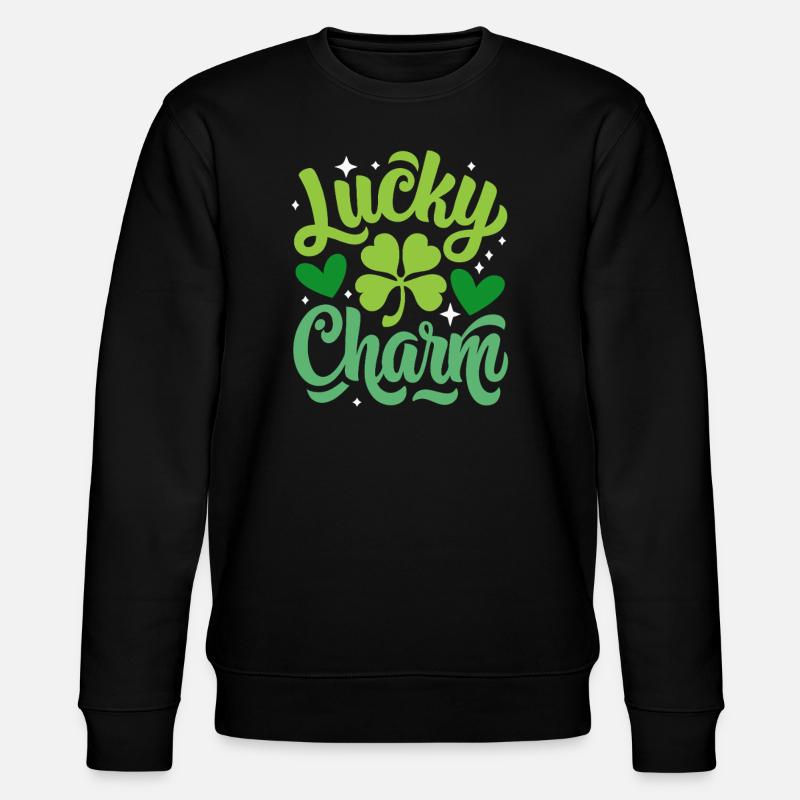 Porte-bonheur - Saint-Patrick - Irlande - Sweat bio CHANGER Stanley/Stella Unisexe - noir