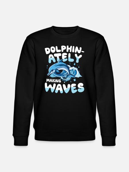 Dolphin-ately Making Waves - Stanley/Stella Unisex Bio-Sweatshirt CHANGER - Schwarz