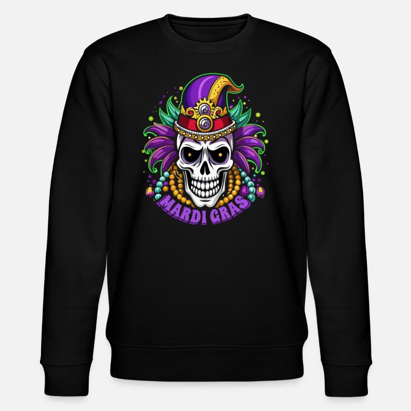 Mardi Gras - Carnaval - Crâne - Cadeau - Sweat bio CHANGER Stanley/Stella Unisexe - noir