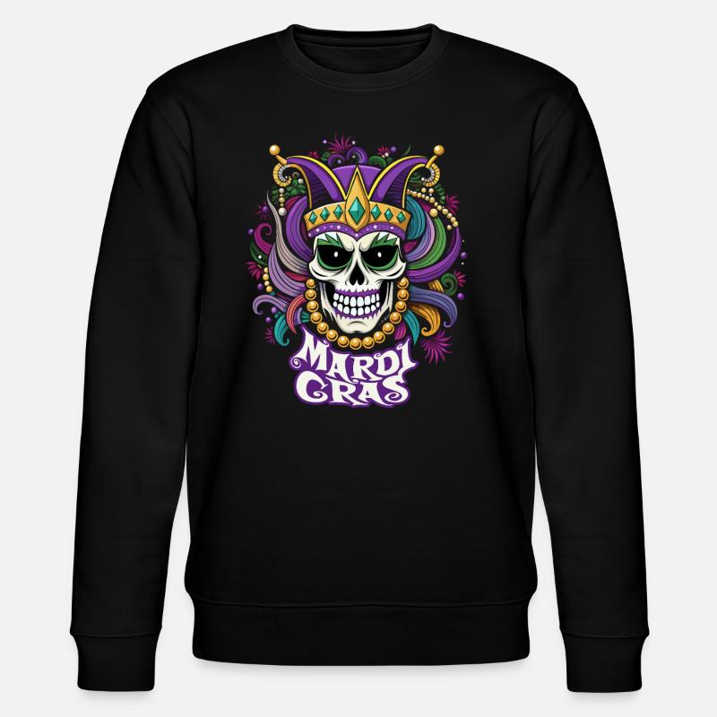 Mardi Gras - Carnaval - Crâne - Cadeau - Sweat bio CHANGER Stanley/Stella Unisexe - noir