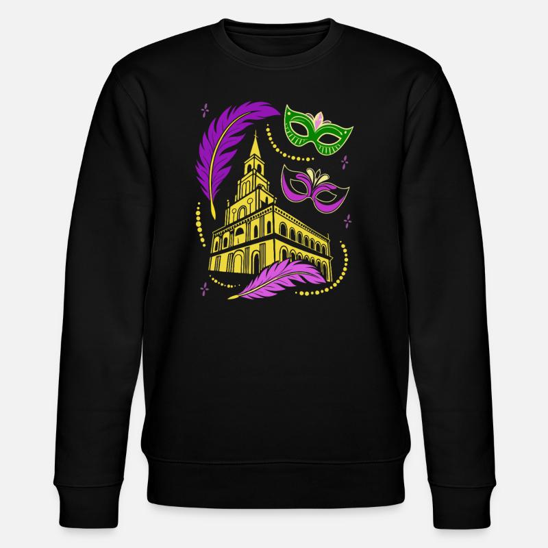 Mardi Gras - Carnaval - Masque - Cadeau - Sweat bio CHANGER Stanley/Stella Unisexe - noir