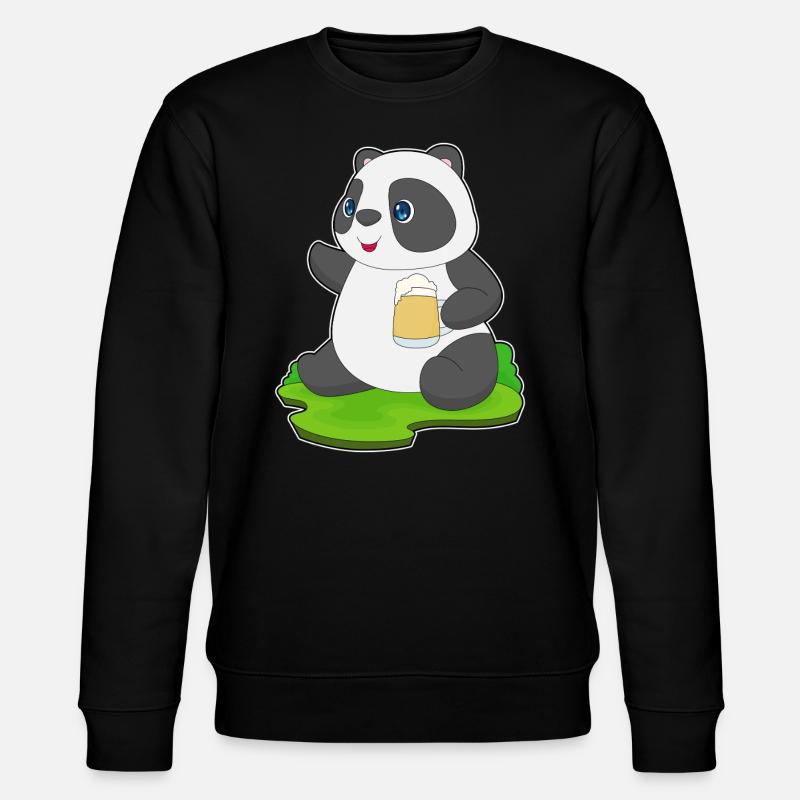 Bière Panda - Sweat bio CHANGER Stanley/Stella Unisexe - noir