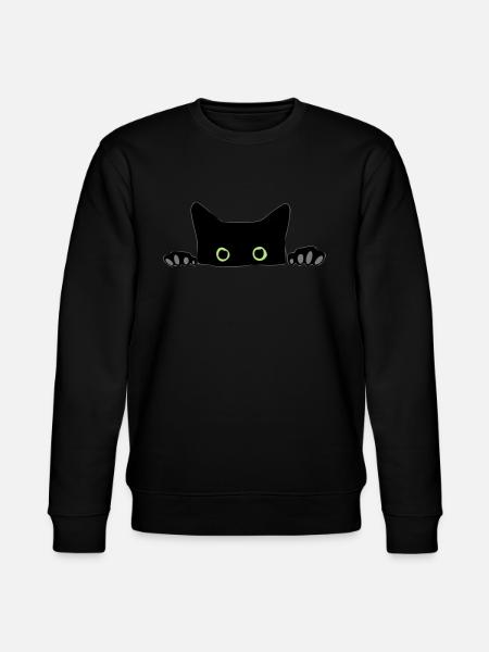 cat - Stanley/Stella CHANGER Unisex Organic Sweatshirt - black