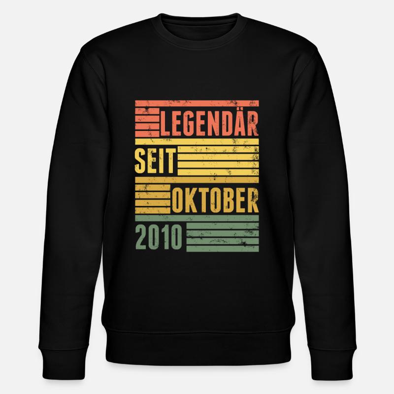 Legendary since October 2010 - Stanley/Stella CHANGER Unisex Organic Sweatshirt - black