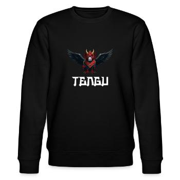Tengu Manga Pinyin tiāngŏu Himmelshund Anime - Stanley/Stella Unisex Bio-Sweatshirt CHANGER  - Schwarz - Vorne - Nik (191cm) & Marisol (170cm)