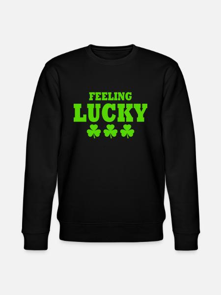 feeling lucky - Stanley/Stella CHANGER Unisex Organic Sweatshirt - black