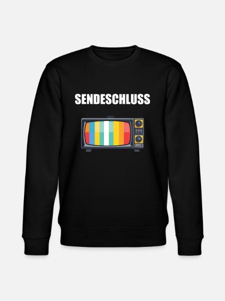 Kassetten Testbild T-Shirt 80er 90er Bildstörung - Stanley/Stella Unisex Bio-Sweatshirt CHANGER  - Schwarz