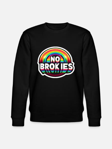 No Brokies 6 - Stanley/Stella Unisex Bio-Sweatshirt CHANGER  - Schwarz