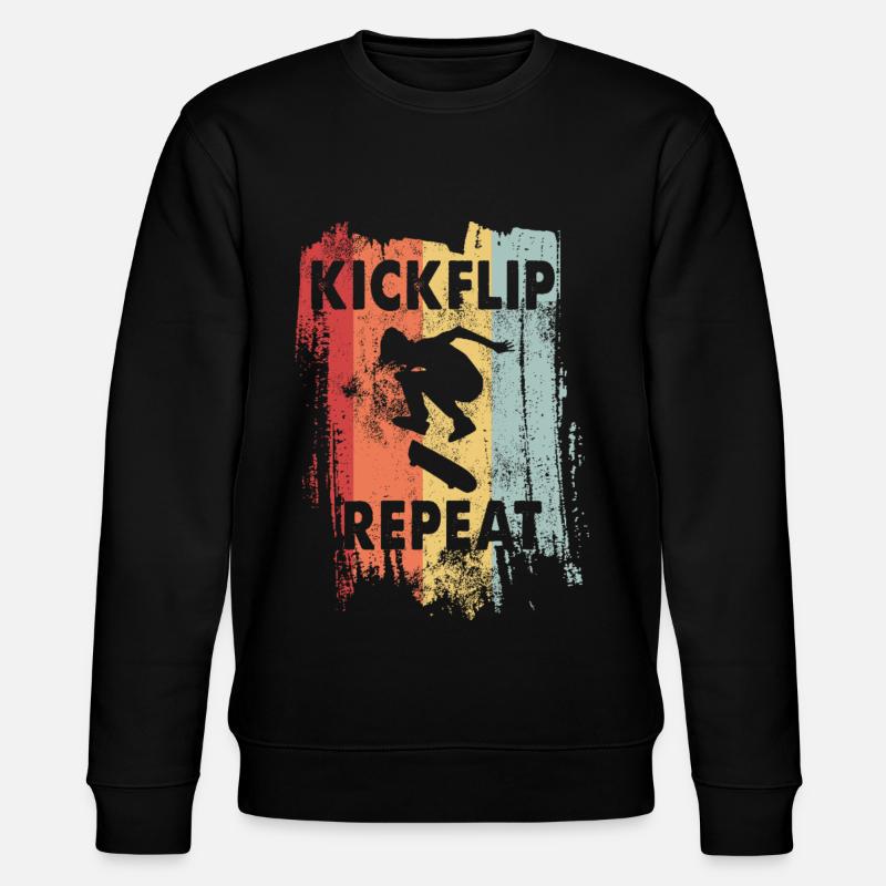 skateboard - Stanley/Stella CHANGER Unisex Organic Sweatshirt - black