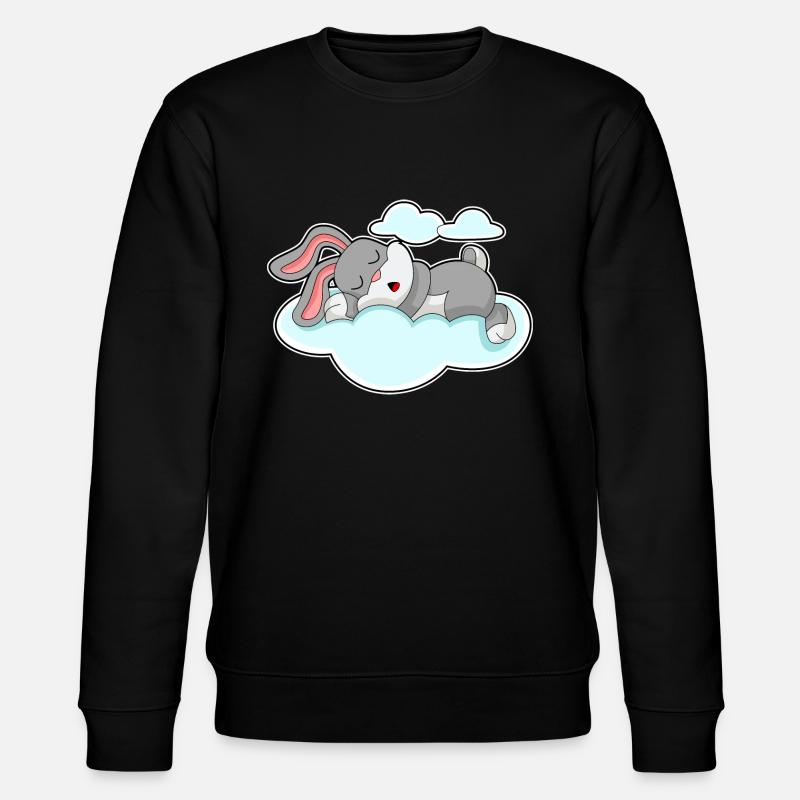 Nuages endormis de lapin - Sweat bio CHANGER Stanley/Stella Unisexe - noir