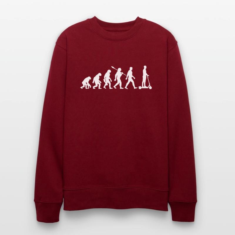 Evolution E-Scooter, Elektro Roller mit Akku Stanley/Stella Unisex Bio-Sweatshirt CHANGER 