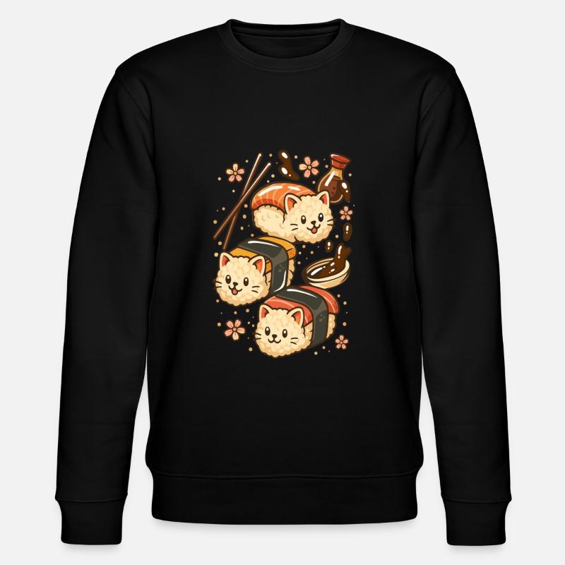 Chat sushis - Sweat bio CHANGER Stanley/Stella Unisexe - noir