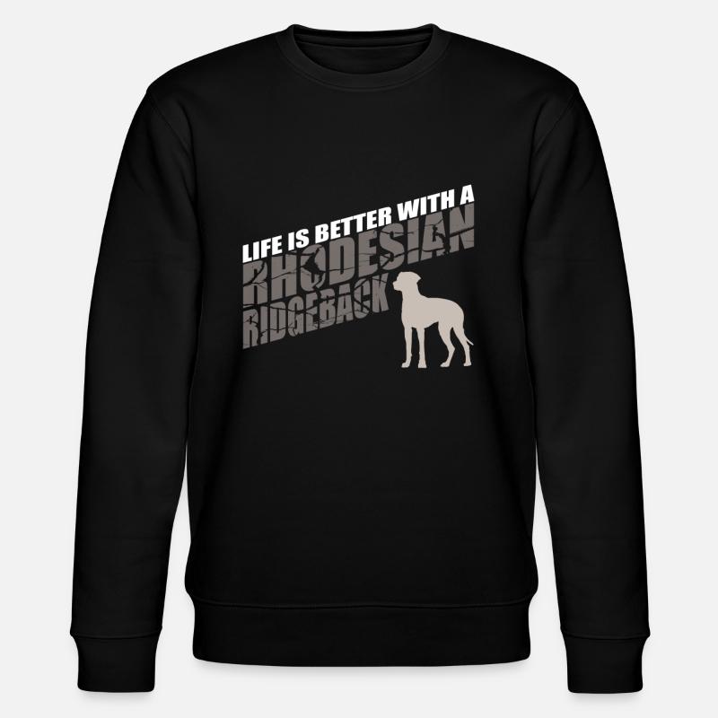 Rhodesian Ridgeback Geschenkidee - Stanley/Stella Unisex Bio-Sweatshirt CHANGER  - Schwarz
