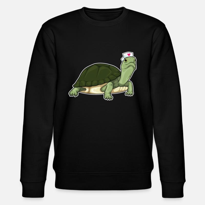 Turtle Nurse - Stanley/Stella CHANGER Unisex Organic Sweatshirt - black