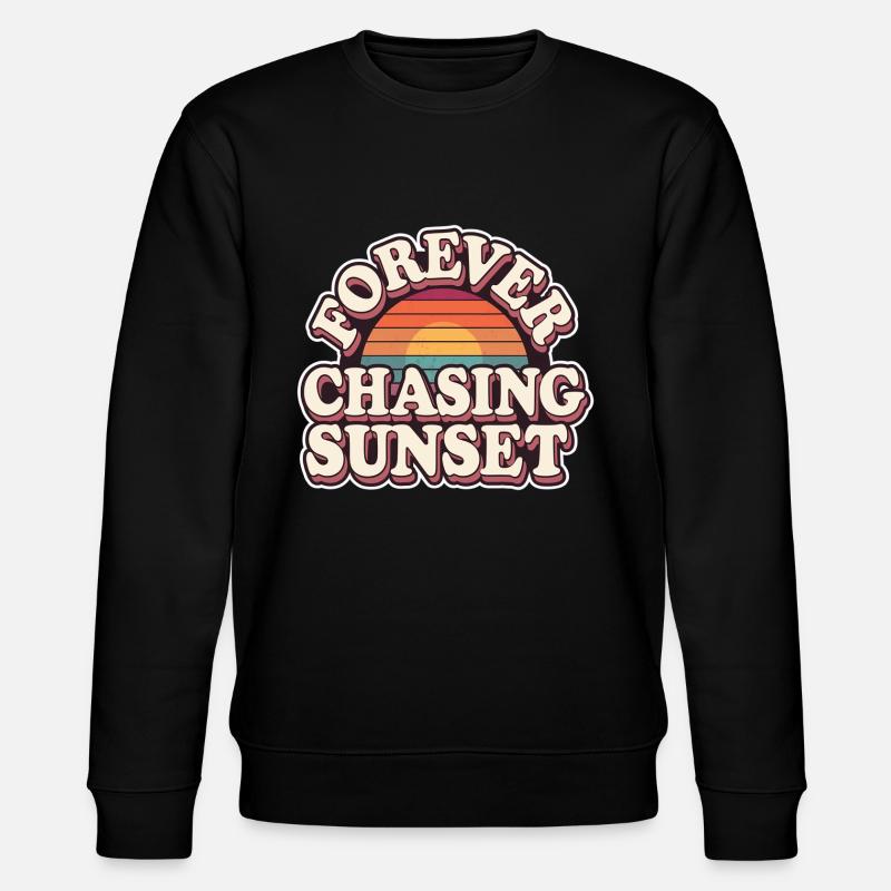 Forever Chasing Sunset 15 - Stanley/Stella Unisex Bio-Sweatshirt CHANGER - Schwarz