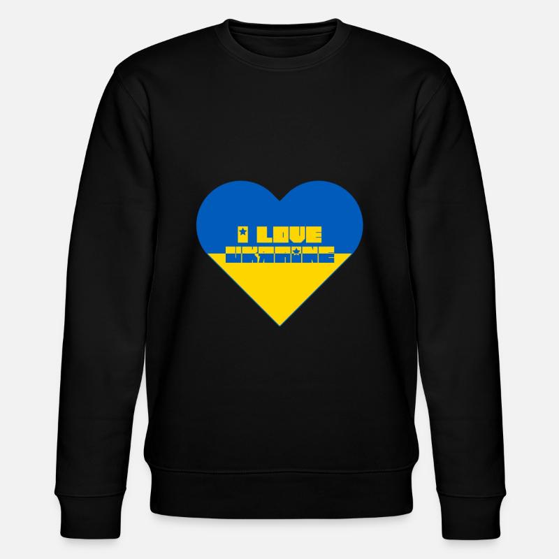 Ukraine - Stanley/Stella Unisex Bio-Sweatshirt CHANGER  - Schwarz