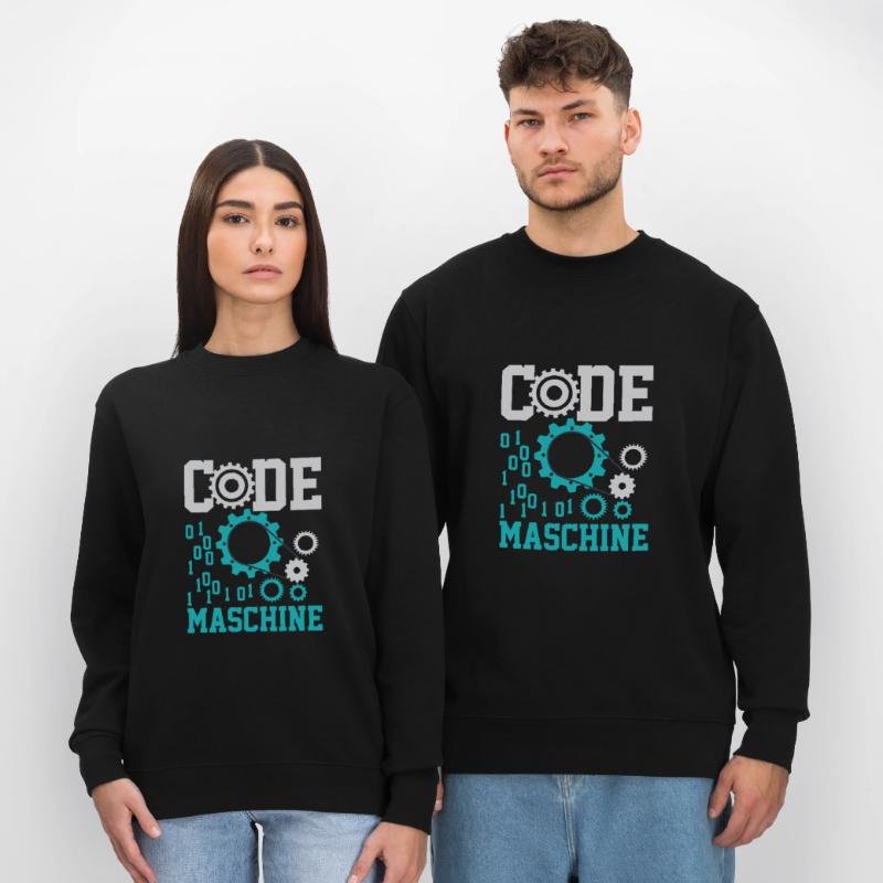 Code Machine Computer Nerd Computer Scientist Shirt Stanley/Stella CHANGER Unisex Organic Sweatshirt
