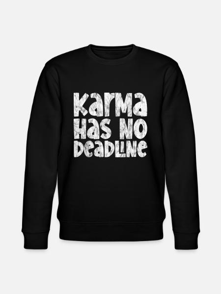 Karma Has No Deadline 3 - Stanley/Stella Unisex Bio-Sweatshirt CHANGER - Schwarz