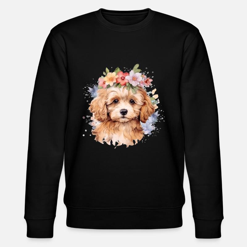 Chiot Cockapoo - Sweat bio CHANGER Stanley/Stella Unisexe - noir