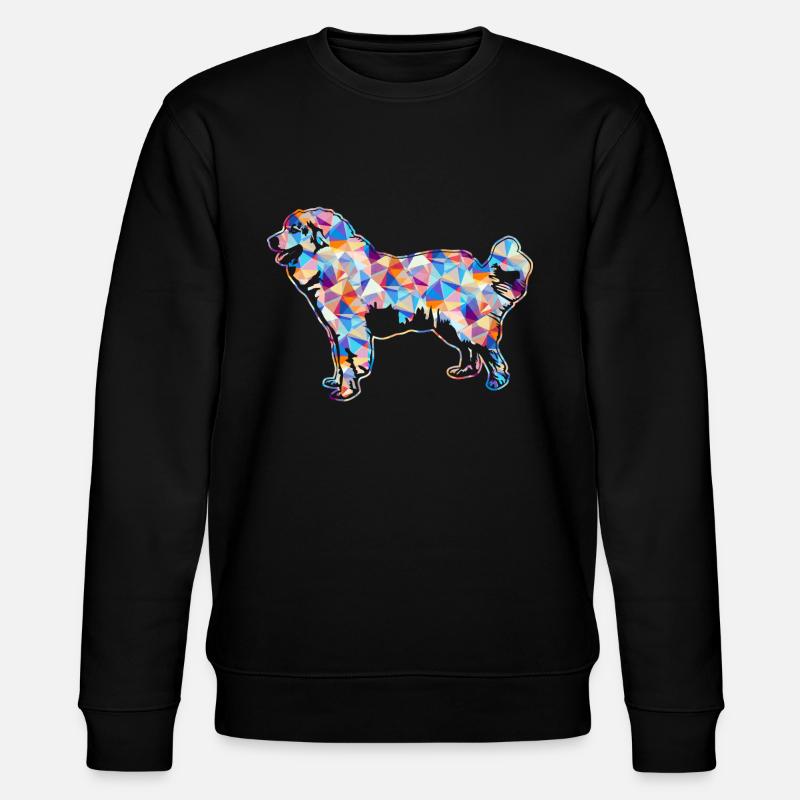 Great Pyrenees Geometric - Stanley/Stella CHANGER Unisex Organic Sweatshirt - black