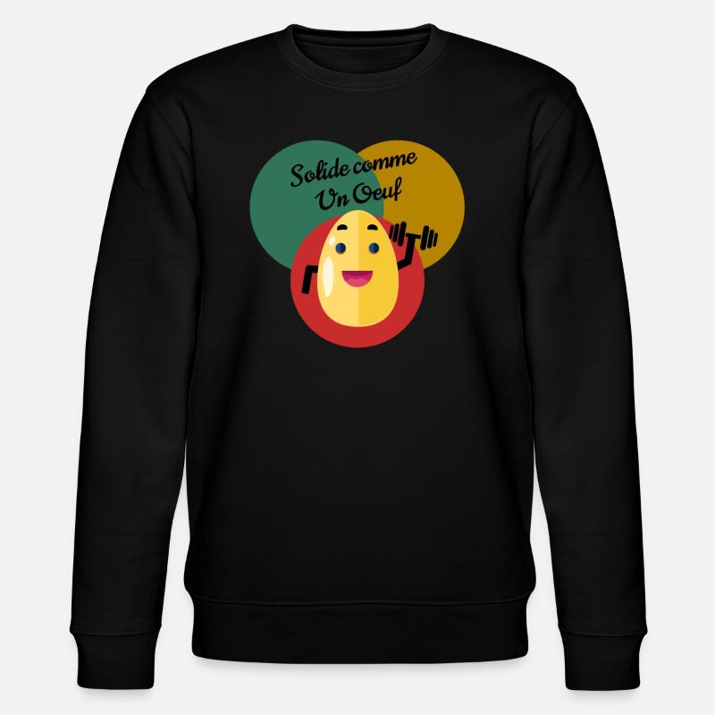 Solide comme un oeuf - Sweat bio CHANGER Stanley/Stella Unisexe - noir