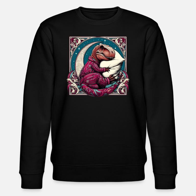 T-Rex Sleeping Hobby Cadeau - Sweat bio CHANGER Stanley/Stella Unisexe - noir