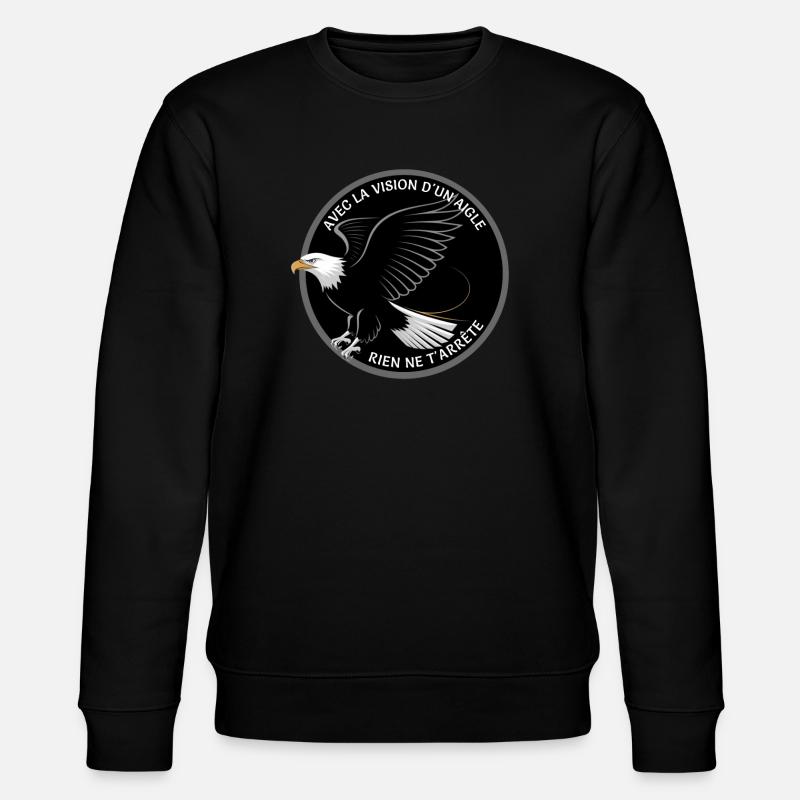 Aigle à tête blanche - Sweat bio CHANGER Stanley/Stella Unisexe - noir