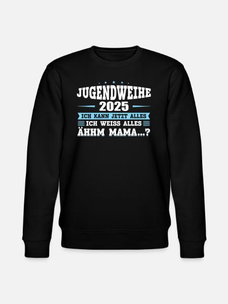 Jugendweihe 2025 Mädchen Junge - Stanley/Stella Unisex Bio-Sweatshirt CHANGER  - Schwarz