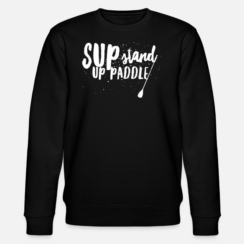 Paddleboarding Sup Stand - Stanley/Stella CHANGER Unisex Organic Sweatshirt - black