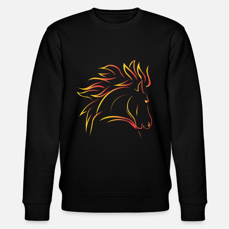 Cheval sauvage - Sweat bio CHANGER Stanley/Stella Unisexe - noir
