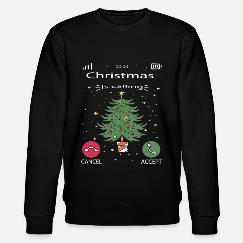 Noël approche. Noël approche. Arbre - Sweat bio CHANGER Stanley/Stella Unisexe - noir