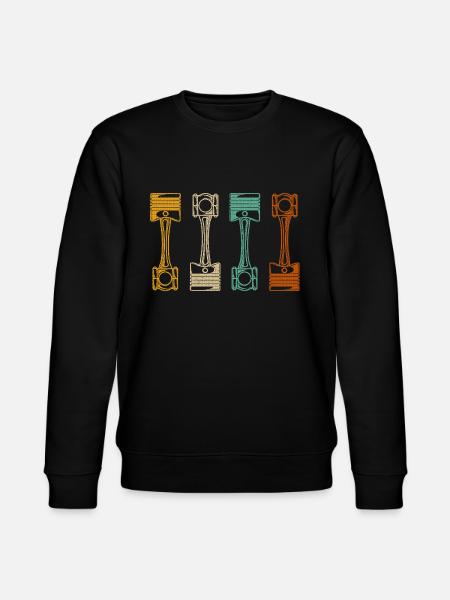 Retro Car Mechanic - Stanley/Stella CHANGER Unisex Organic Sweatshirt - black