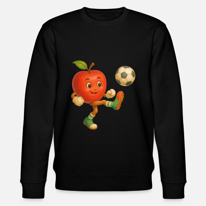 Apfel - Stanley/Stella Unisex Bio-Sweatshirt CHANGER  - Schwarz