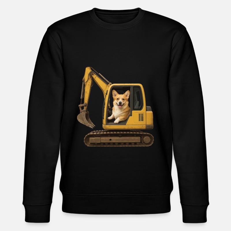 Corgi - Stanley/Stella Unisex Bio-Sweatshirt CHANGER  - Schwarz