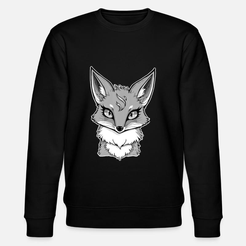 Grauer Fuchs - Stanley/Stella Unisex Bio-Sweatshirt CHANGER  - Schwarz