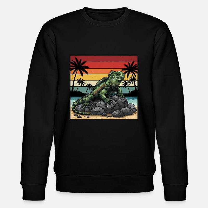 Meeresleguan Galapagos - Stanley/Stella Unisex Bio-Sweatshirt CHANGER - Schwarz