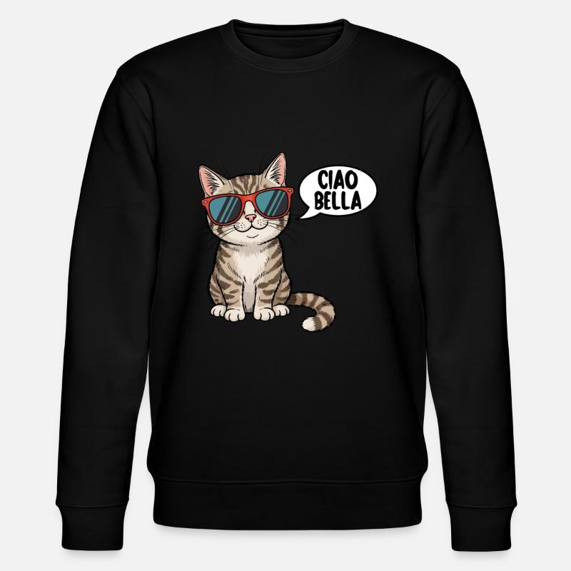 Ciao Bella - Stanley/Stella Unisex Bio-Sweatshirt CHANGER  - Schwarz