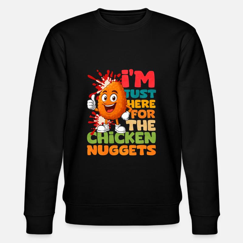 Chicken Nugget - Stanley/Stella Unisex Bio-Sweatshirt CHANGER  - Schwarz