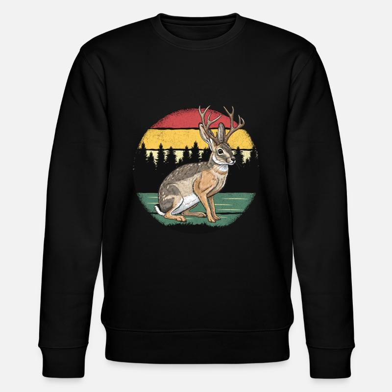 Jackalope rétro - Sweat bio CHANGER Stanley/Stella Unisexe - noir