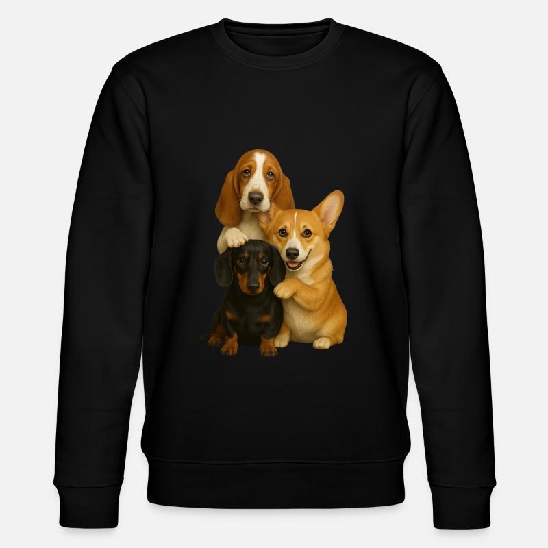 Chien Chiens Chiens mignons - Sweat bio CHANGER Stanley/Stella Unisexe - noir