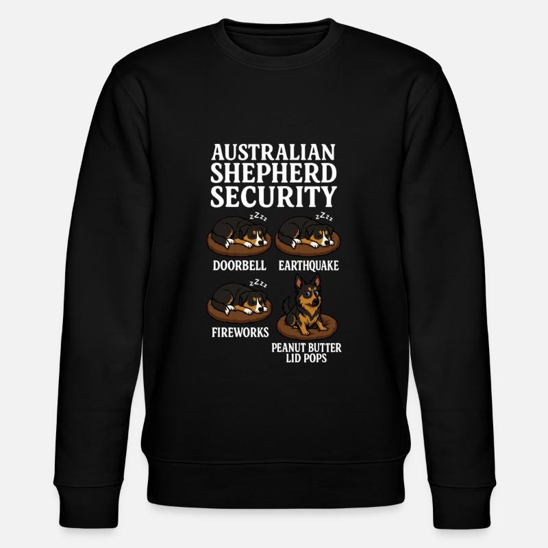 Australischer Schäferhund - Stanley/Stella Unisex Bio-Sweatshirt CHANGER  - Schwarz