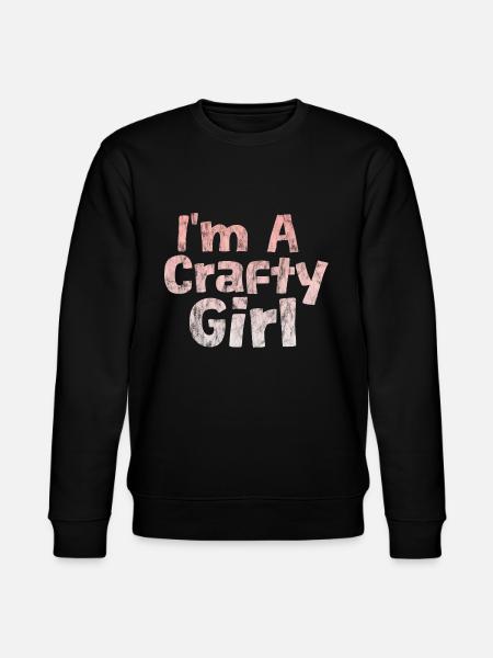 I'm A Crafty Girl 3 - Stanley/Stella CHANGER Unisex Organic Sweatshirt - black