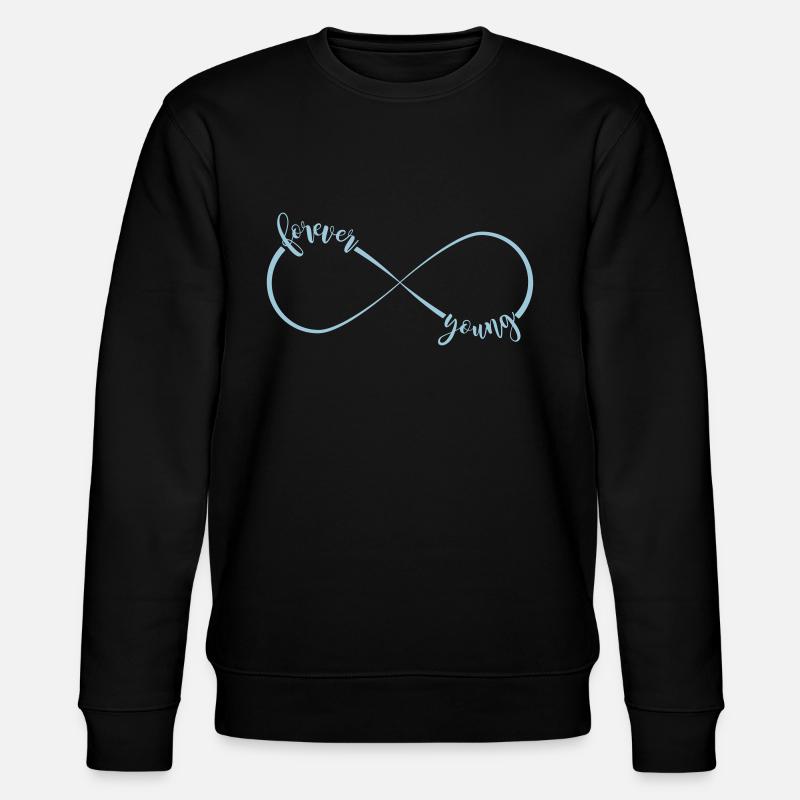 toujours jeune - signe de l'infini - Sweat bio CHANGER Stanley/Stella Unisexe - noir