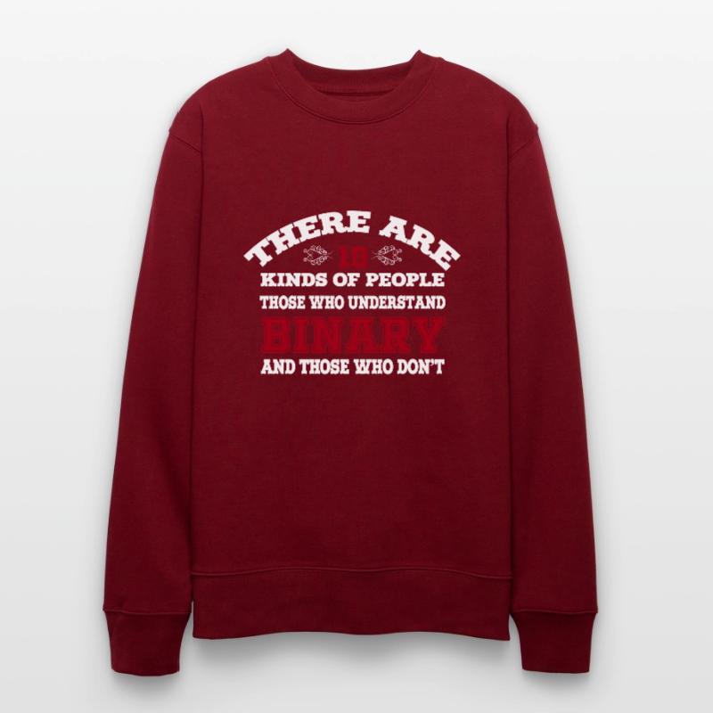 10 Arten von Menschen Codi Binary Programmer Stanley/Stella Unisex Bio-Sweatshirt CHANGER 