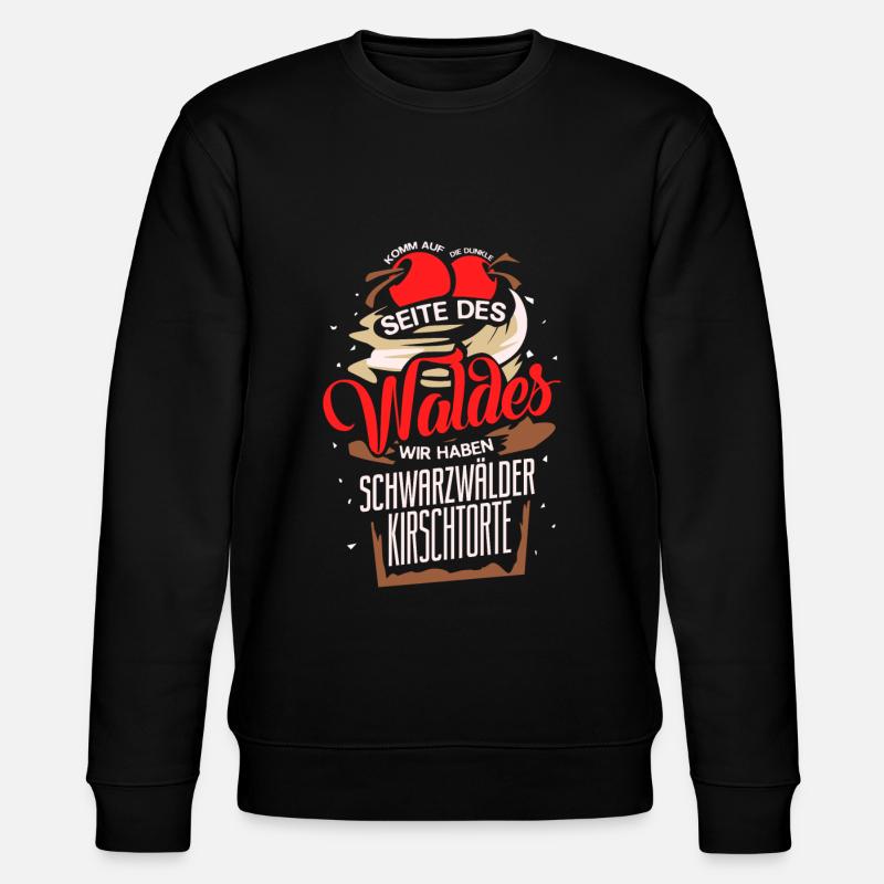 SCHWARZWALD Kirschtorte - Stanley/Stella Unisex Bio-Sweatshirt CHANGER  - Schwarz