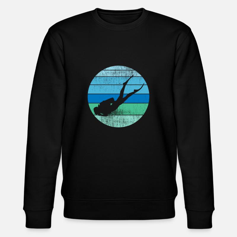 Divers dive - Stanley/Stella CHANGER Unisex Organic Sweatshirt - black
