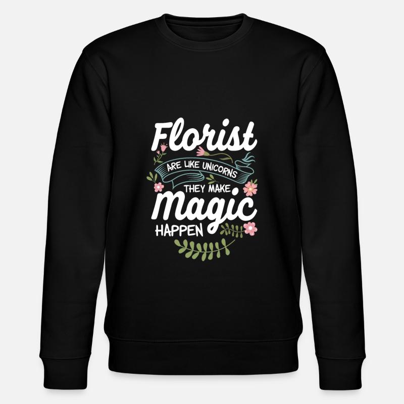 Fleuriste Tournesol - Sweat bio CHANGER Stanley/Stella Unisexe - noir